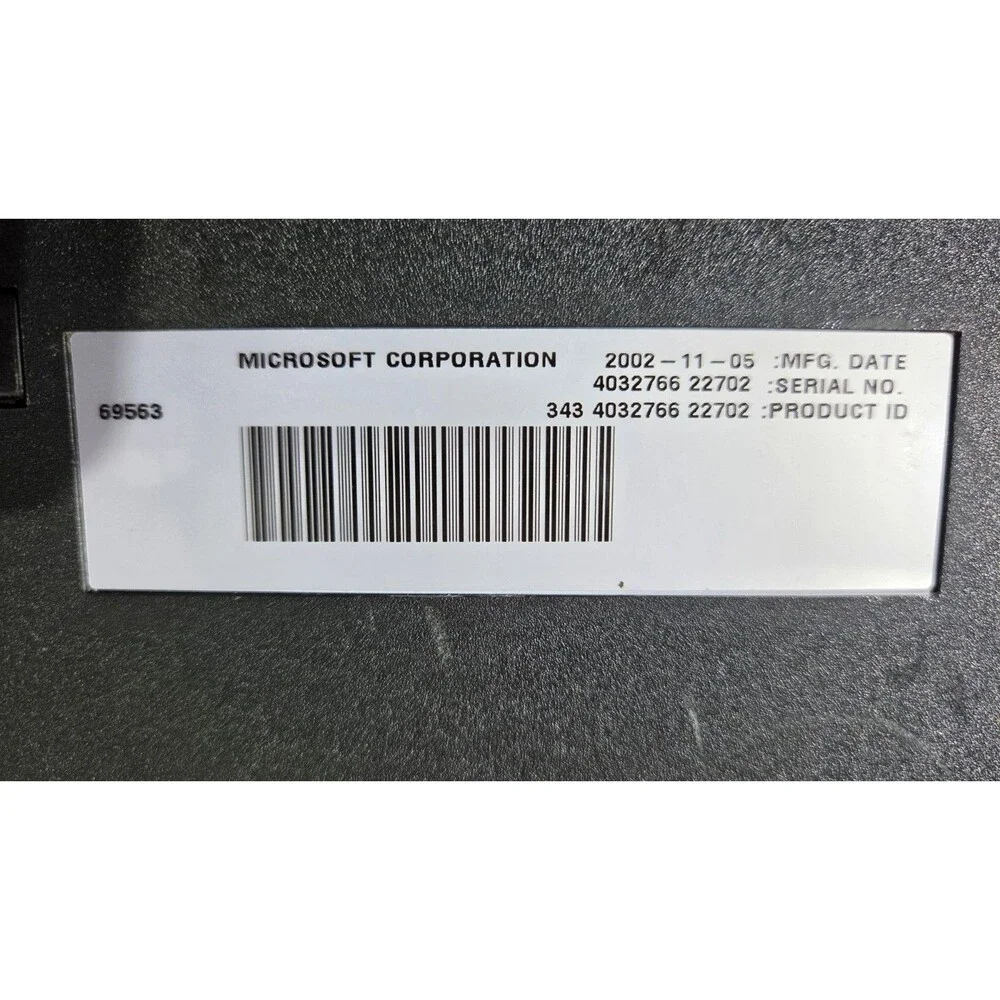 Original Microsoft Xbox Console, Controller, Power Cord AV Cord 